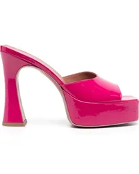 Giuliano Galiano Mules aus Lackleder 125mm Rosa