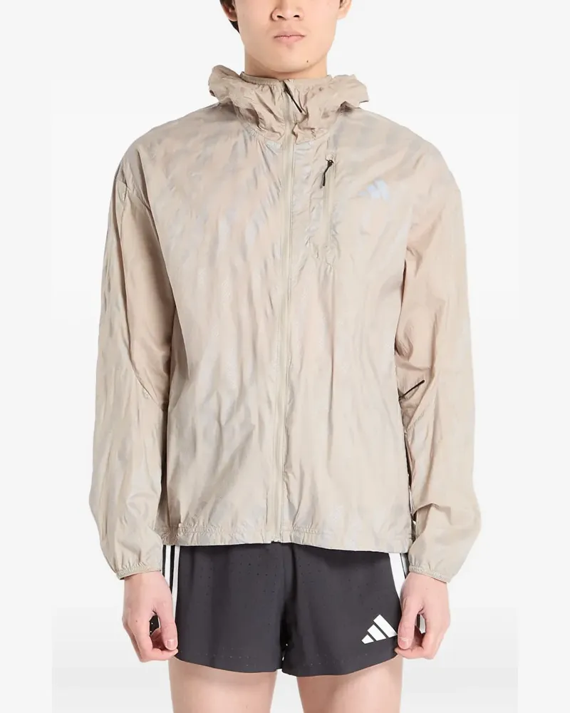 adidas Kapuzenjacke mit Muster - Nude Nude