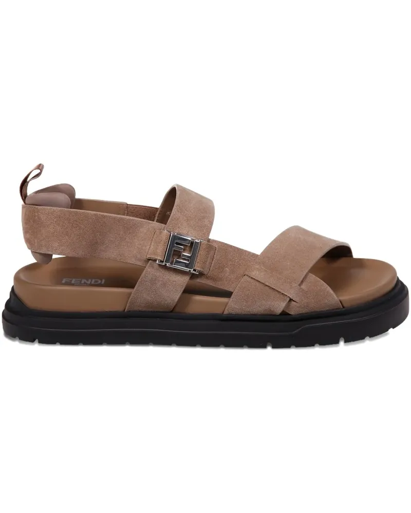Fendi buckle-strap sandals - Braun Braun
