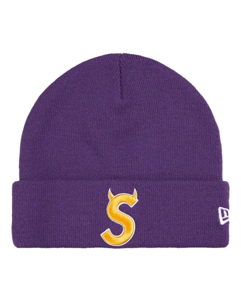 Supreme Being New Era Devil S logo beanie hat - Violett Violett
