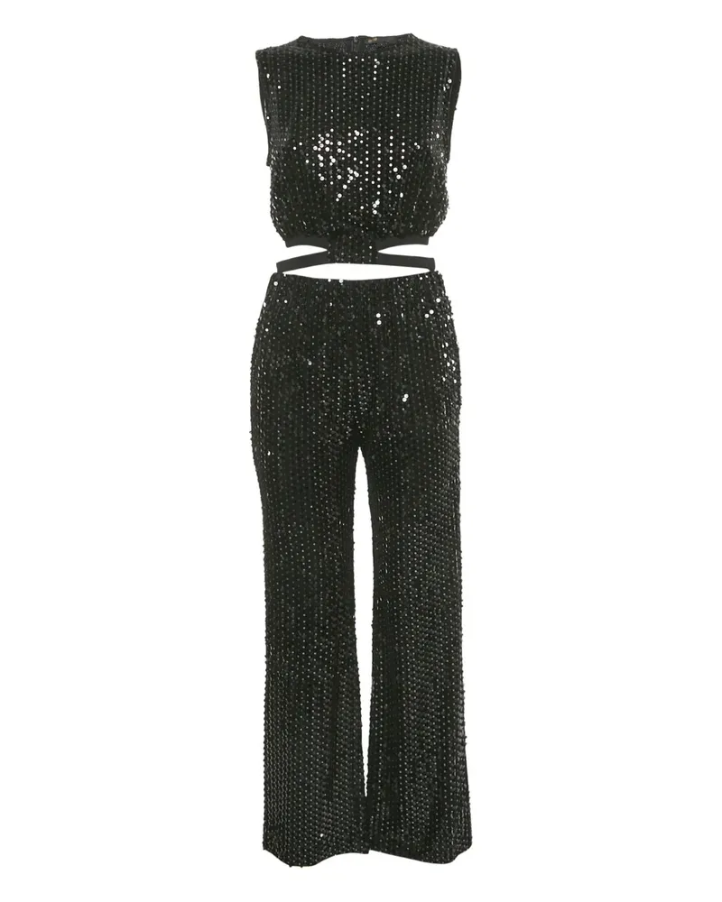 Maje Zweiteiliger Anzug mit Pailletten - Schwarz Schwarz