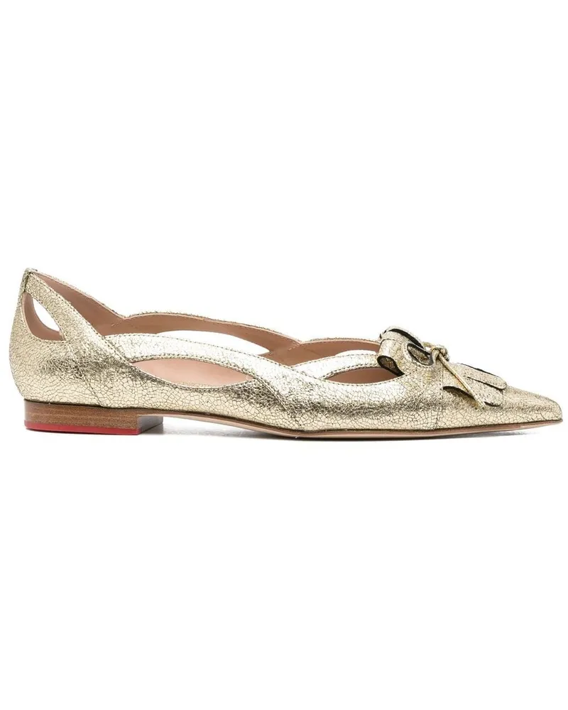 Scarosso Ballerinas mit spitzer Kappe - Gold Gold
