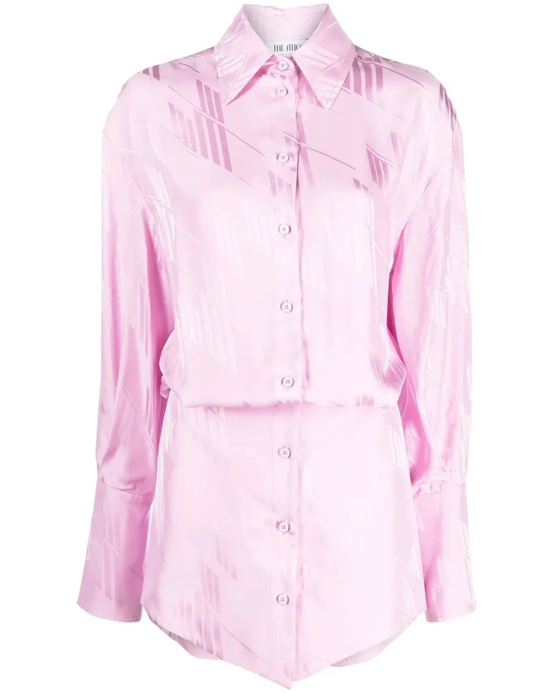 ATTICO Hemdkleid aus Satin - Rosa Rosa