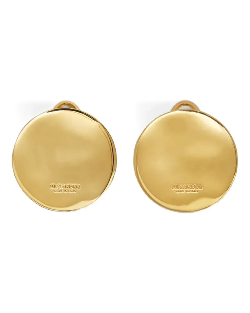 Jil Sander Ohrringe mit Logo - Gold Gold