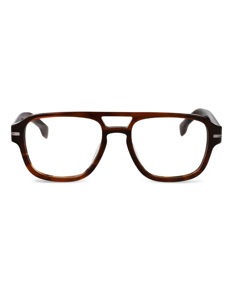 HUGO BOSS Klassische Pilotenbrille - Braun Braun