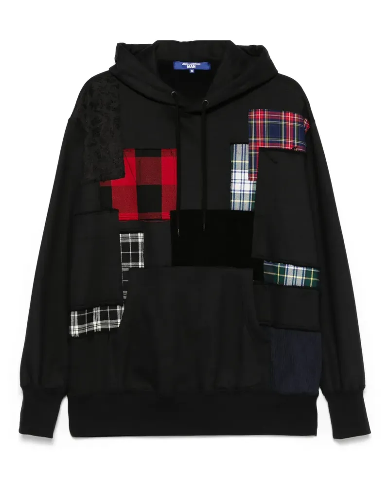 Junya Watanabe Hoodie im Patchwork-Look - Schwarz Schwarz