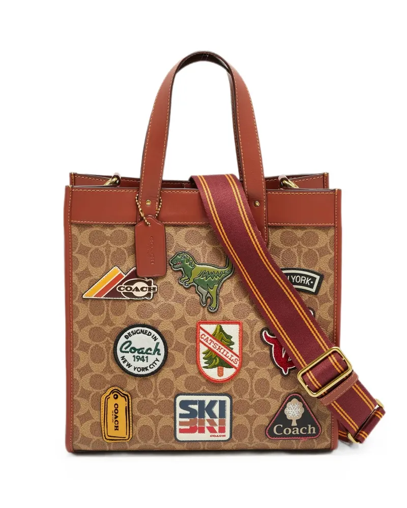 Coach Field Patchwork-Tote Bag - Braun Braun