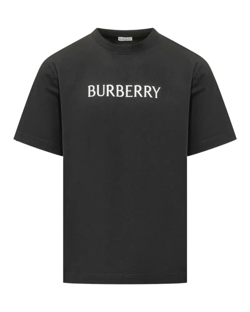 Burberry T-Shirt mit Logo-Print - Schwarz Schwarz
