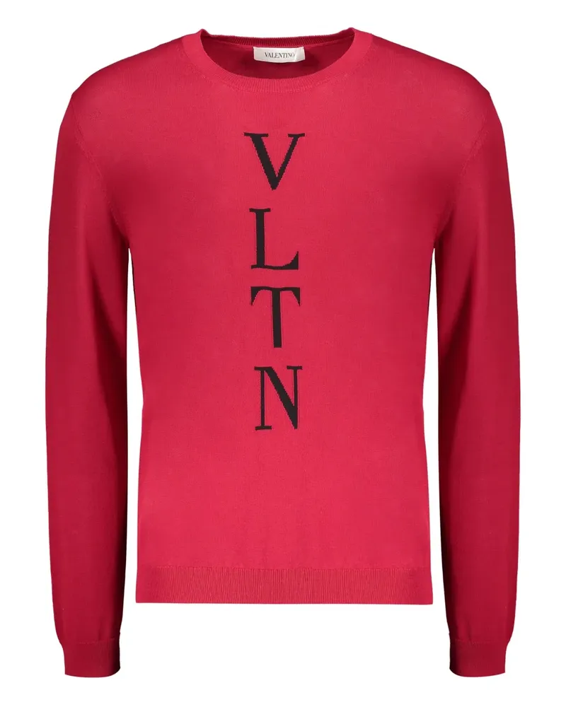 Valentino Garavani Pullover mit Intarsien-Logo - Rot Rot