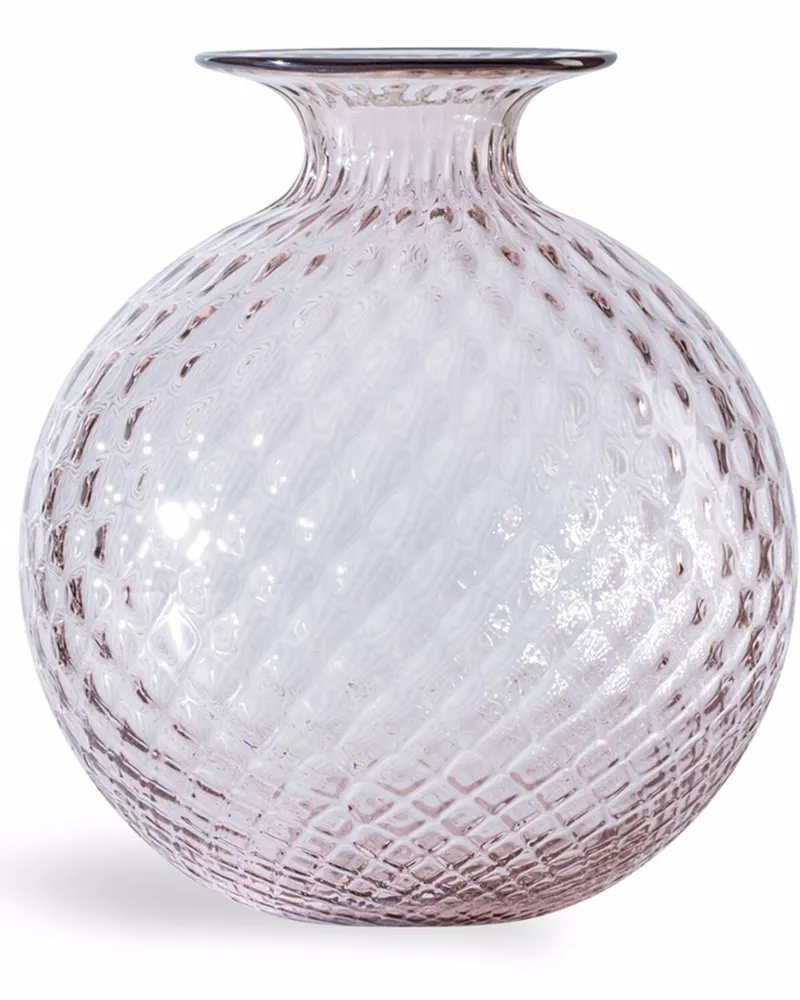 Venini Monofiori Balloton Vase - Rosa Rosa