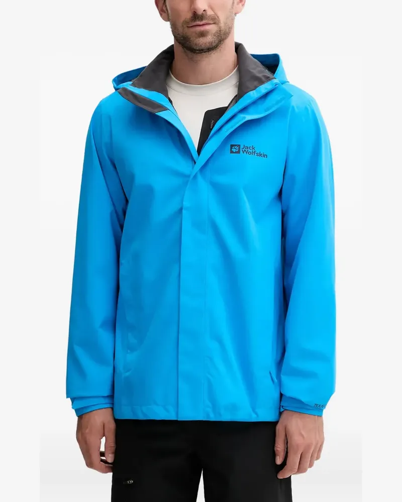 Jack Wolfskin Trailtime 2l hooded zip-up performance jacket - Blau Blau