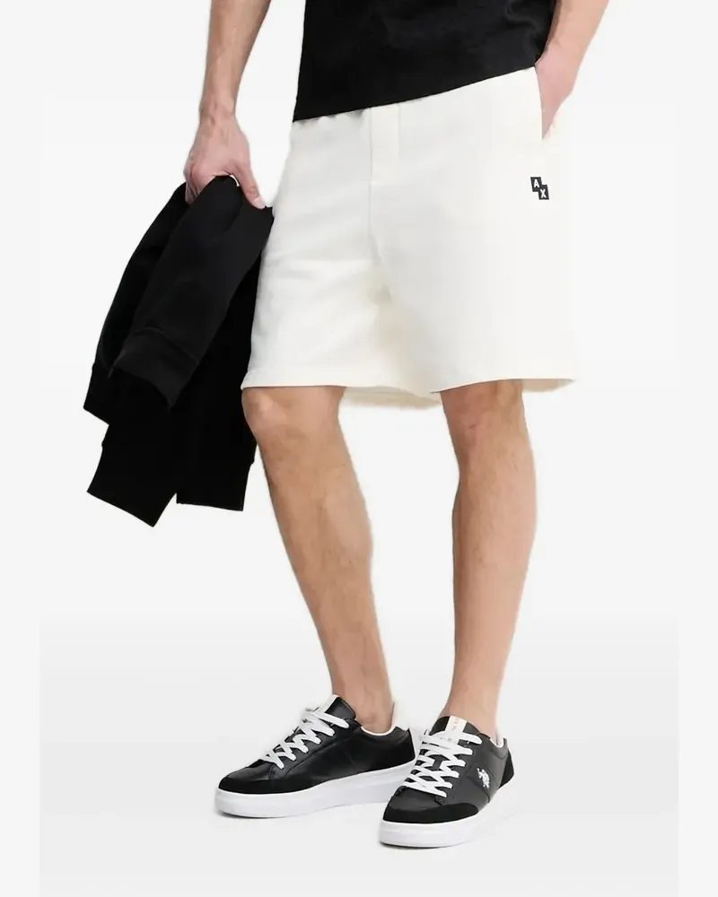 Armani Exchange Shorts mit Logo - Weiß Weiß