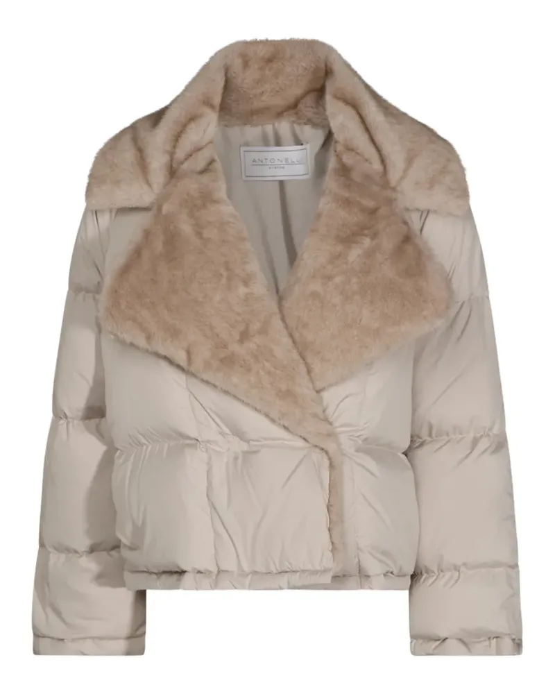 Antonelli Firenze Jacke mit Faux Fur - Nude Nude