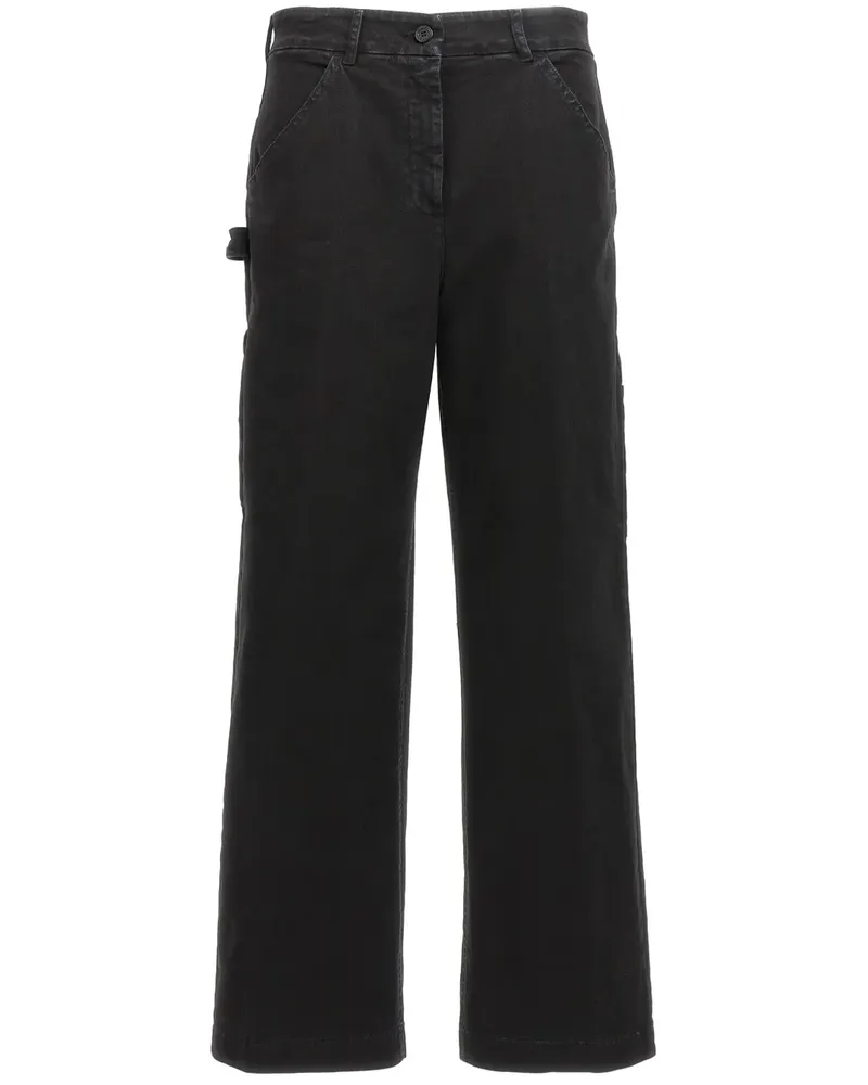 NUDE Cargohose mit geradem Bein - Schwarz Schwarz
