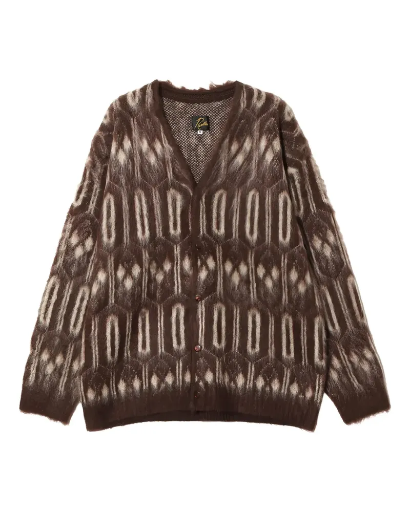 NEEDLES Gemusterter Cardigan - Braun Braun