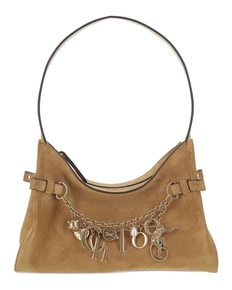 Chloé Verzierte Schultertasche - Braun Braun