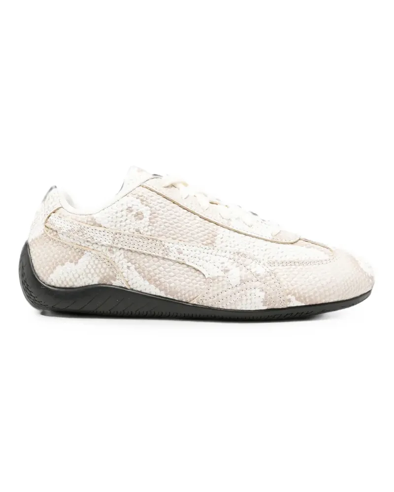 Puma snakeskin-effect leather sneakers - Nude Nude