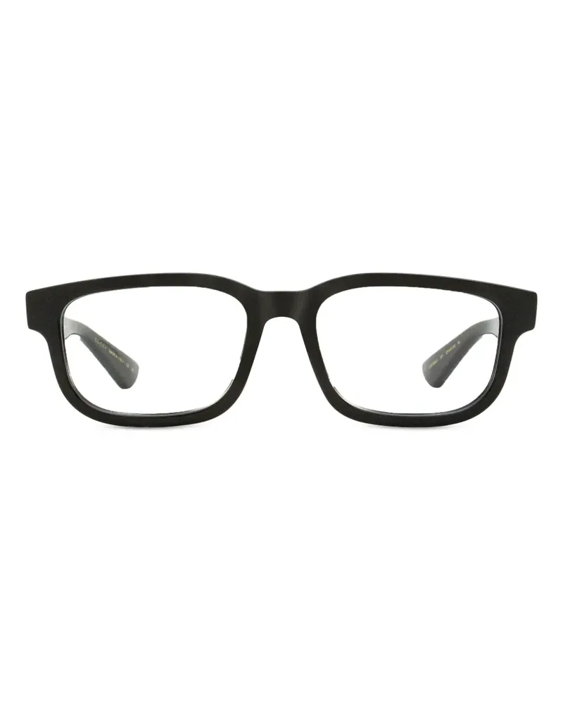 Gucci Brille mit eckigem Gestell - Schwarz Schwarz
