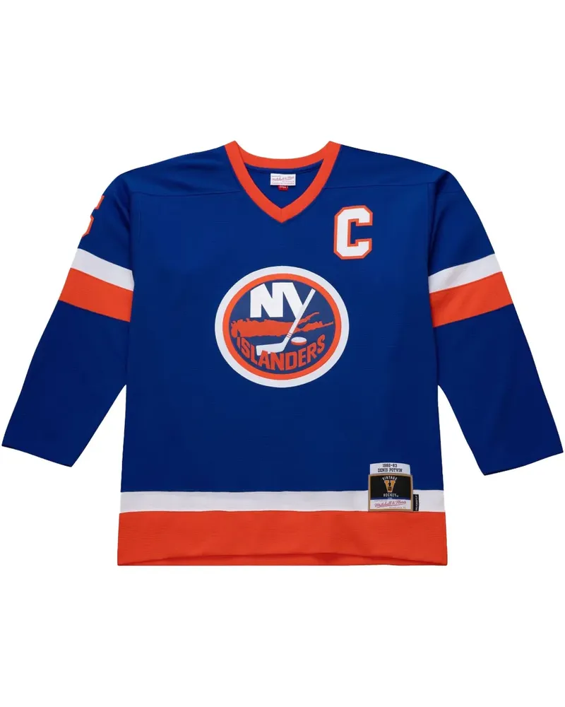 Mitchell & Ness 1982/83 Denis Potvin New York Islanders Power Play Player Trikot - Blau Blau