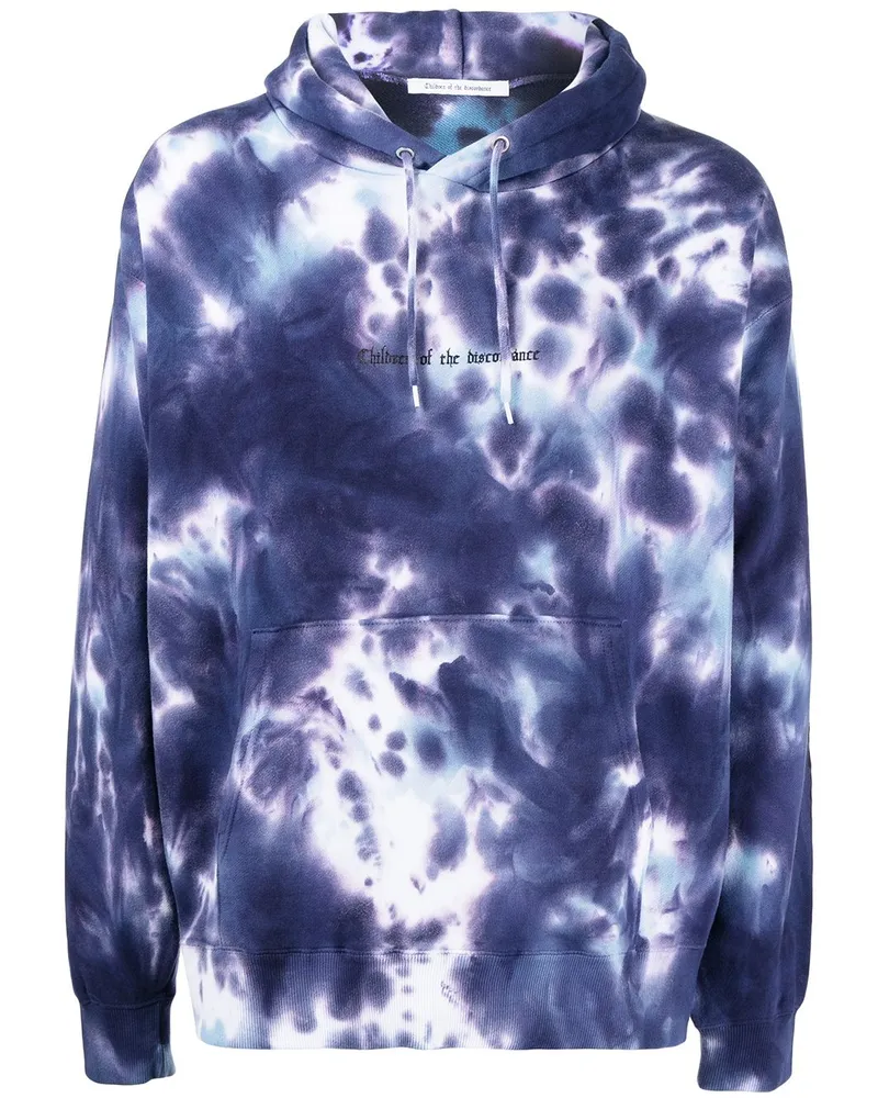 Children Of The Discordance Hoodie mit Batikmuster Blau