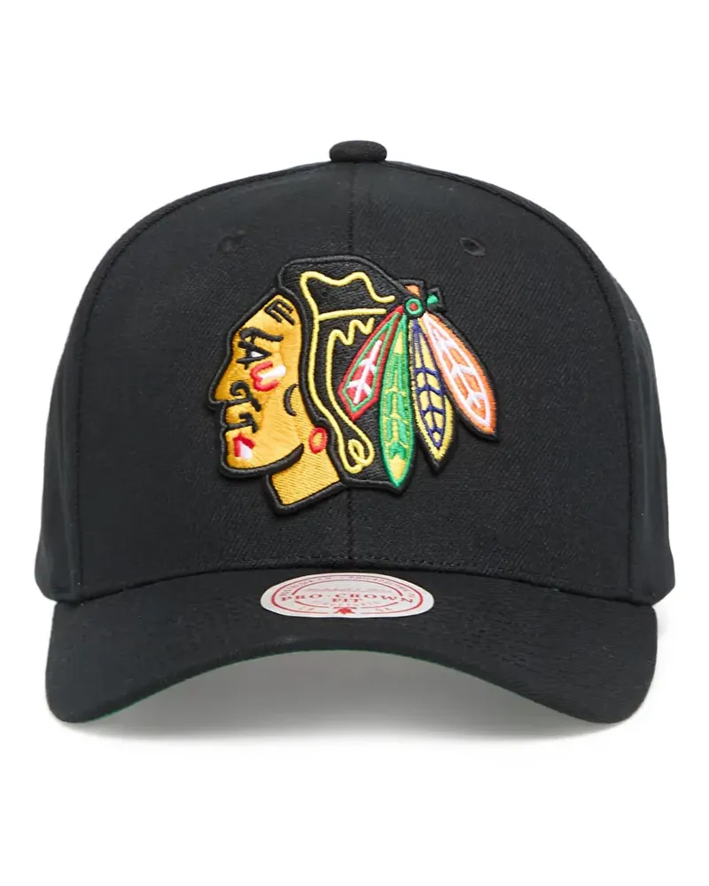 Mitchell & Ness Chicago Blackhawks Baseballkappe - Schwarz Schwarz