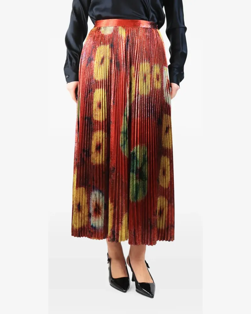 Ulla Johnson pleated midi skirt - Rot Rot