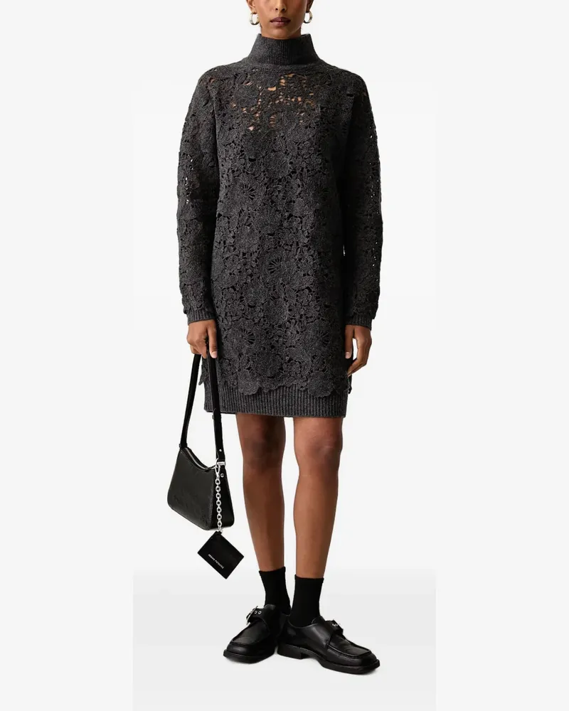 Ermanno Scervino Kleid mit Spitze - Grau Grau