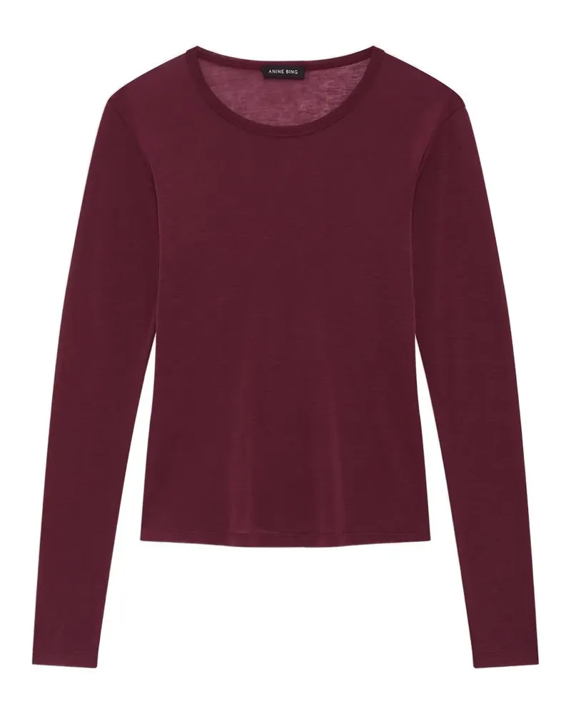 Anine Bing Sylvie Langarmshirt - feige - Rot Rot