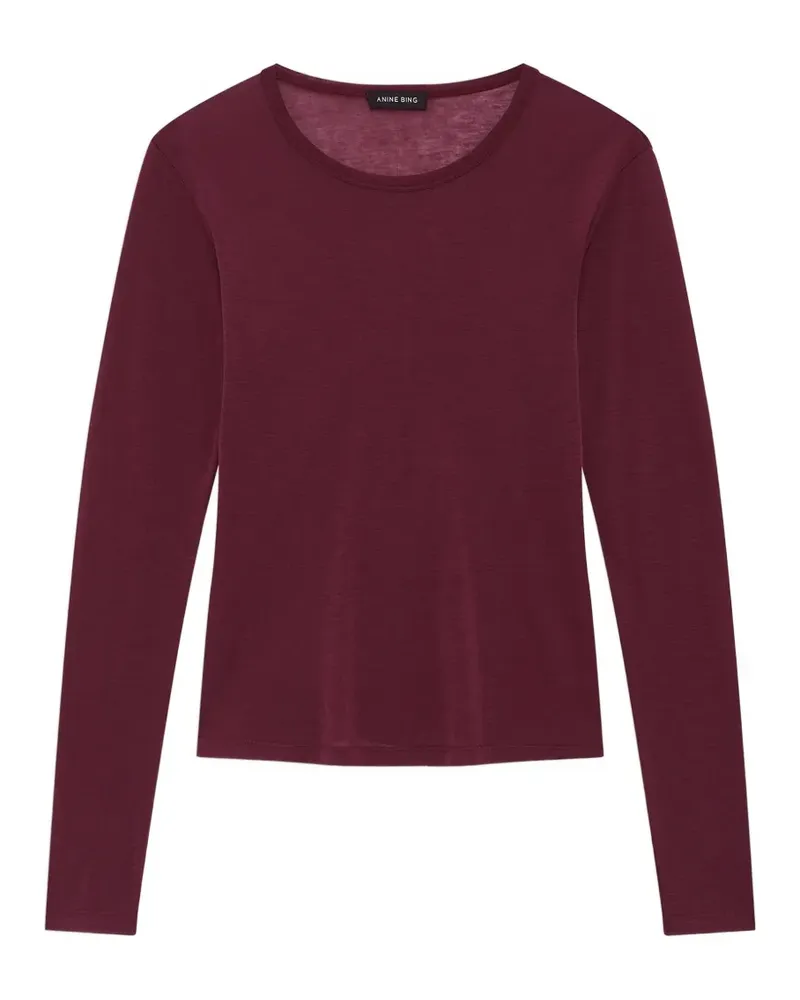 Anine Bing Sylvie Langarmshirt - feige - Rot Rot