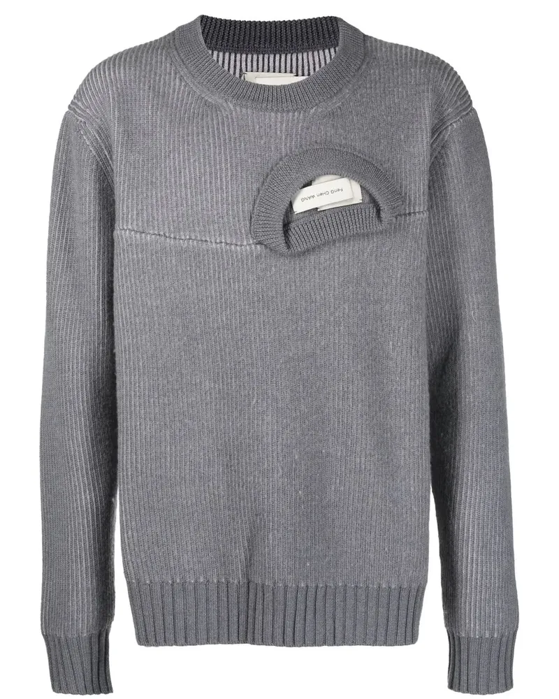 Feng Chen Wang Pullover im Deconstructed-Look - Grau Grau
