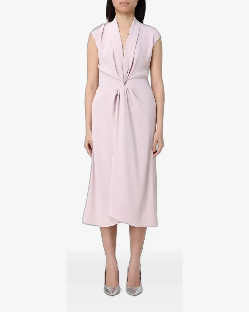 Hanita twisted-waist midi dress - Rosa Rosa