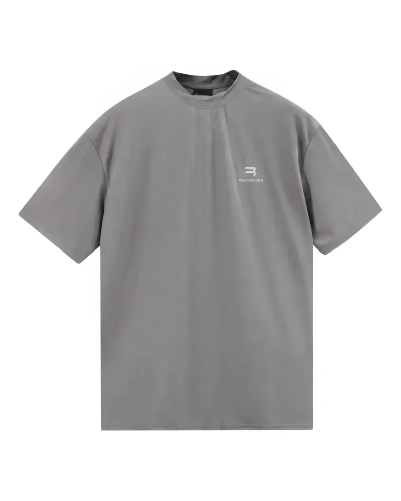 Balenciaga Sporty B T-Shirt mit Logo-Print - Grau Grau