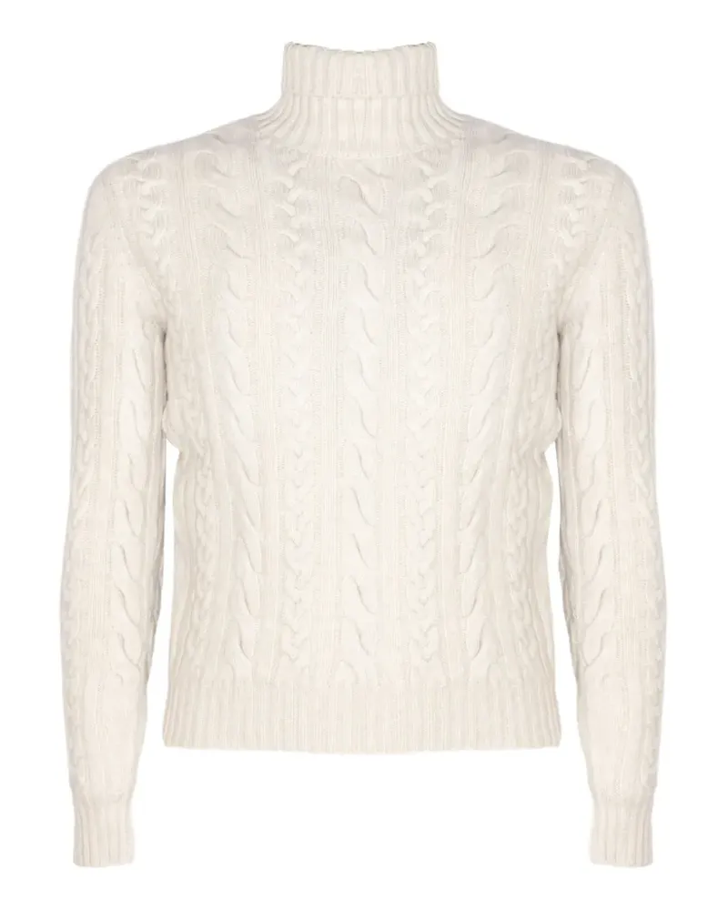 Fedeli Rollkragenpullover mit Zopfmuster - Nude Nude