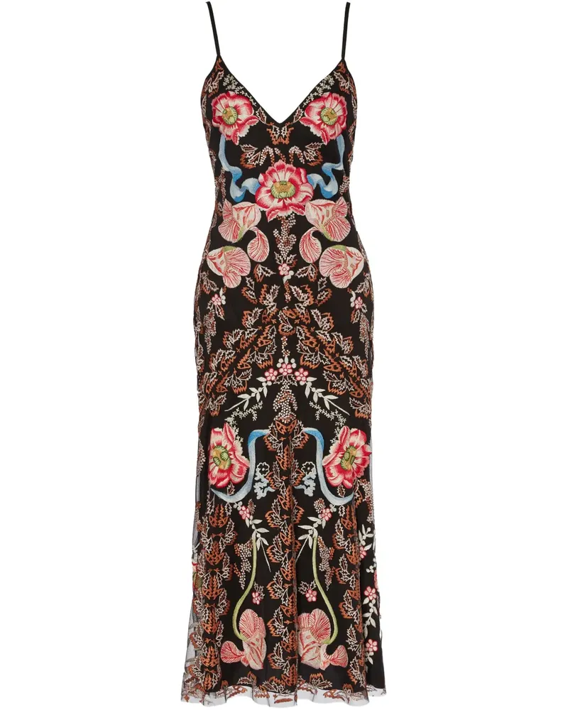 Temperley London Bilbao Strappy Midikleid - Schwarz Schwarz