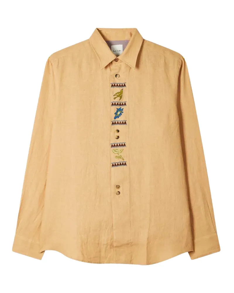 Paul Smith Hemd mit Stickerei - Nude Nude