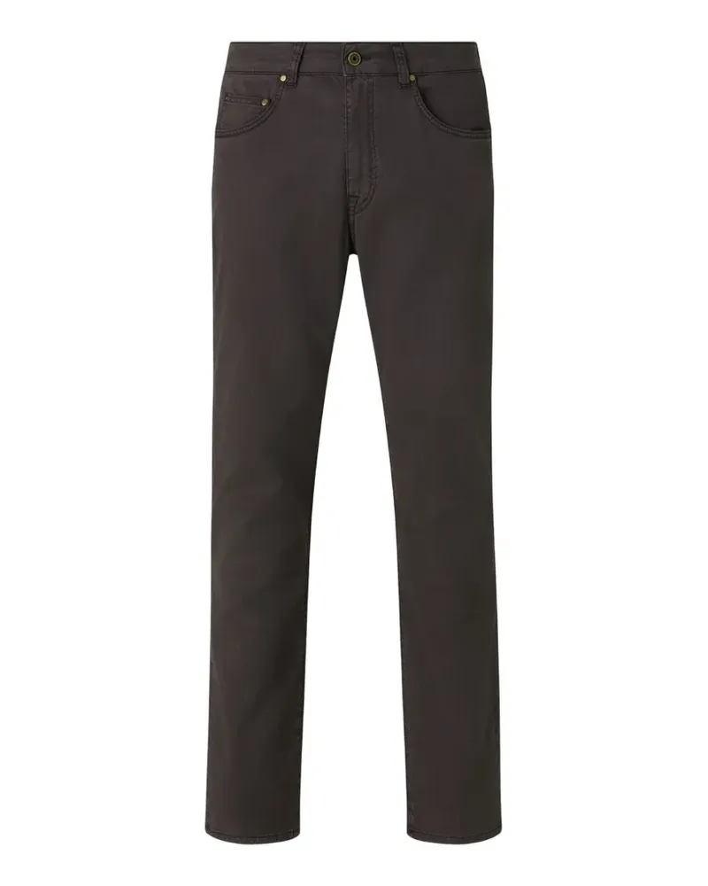 Boglioli garment-dyed five-pocket trousers - Braun Braun