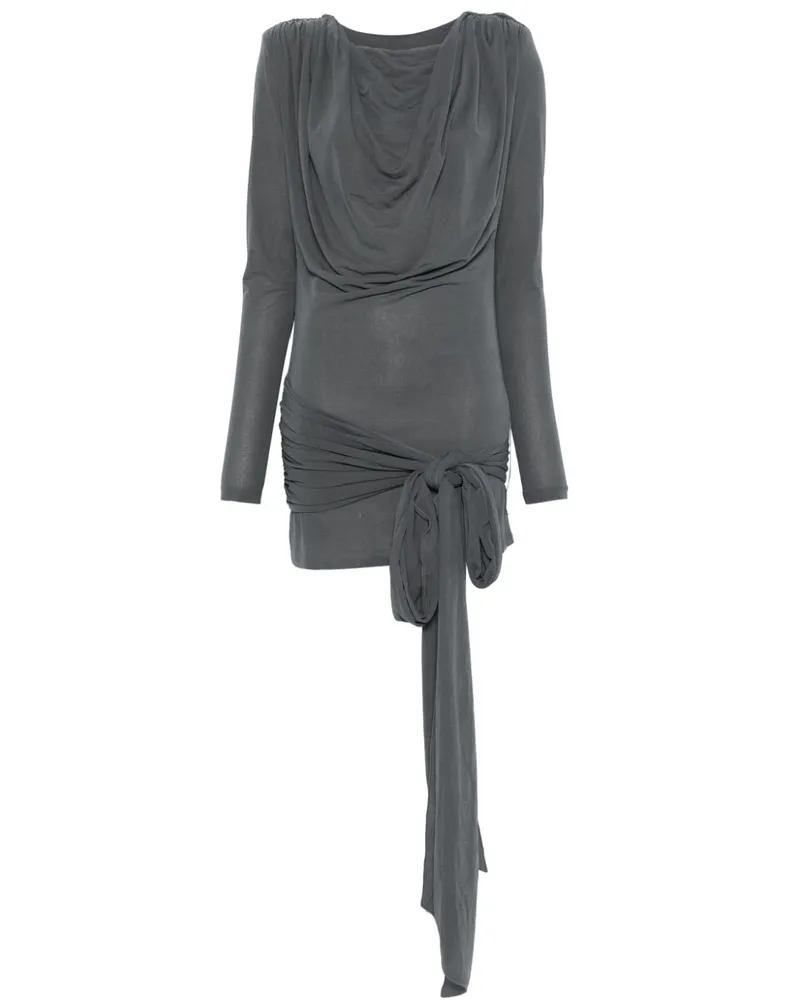 ROTATE Birger Christensen Waterfall Minikleid - Grau Grau