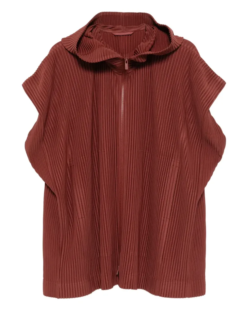 Issey Miyake Ärmellose August Jacke - Rot Rot