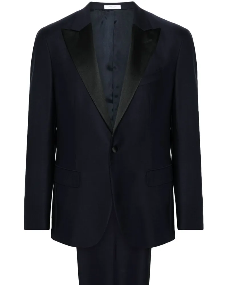 Boglioli Schurwollanzug aus Interlock-Twill - Blau Blau