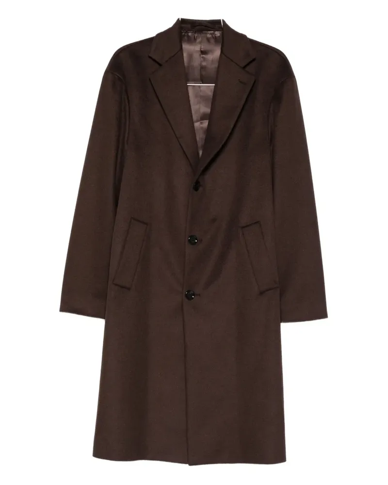 LARDINI Mantel mit fallendem Revers - Braun Braun