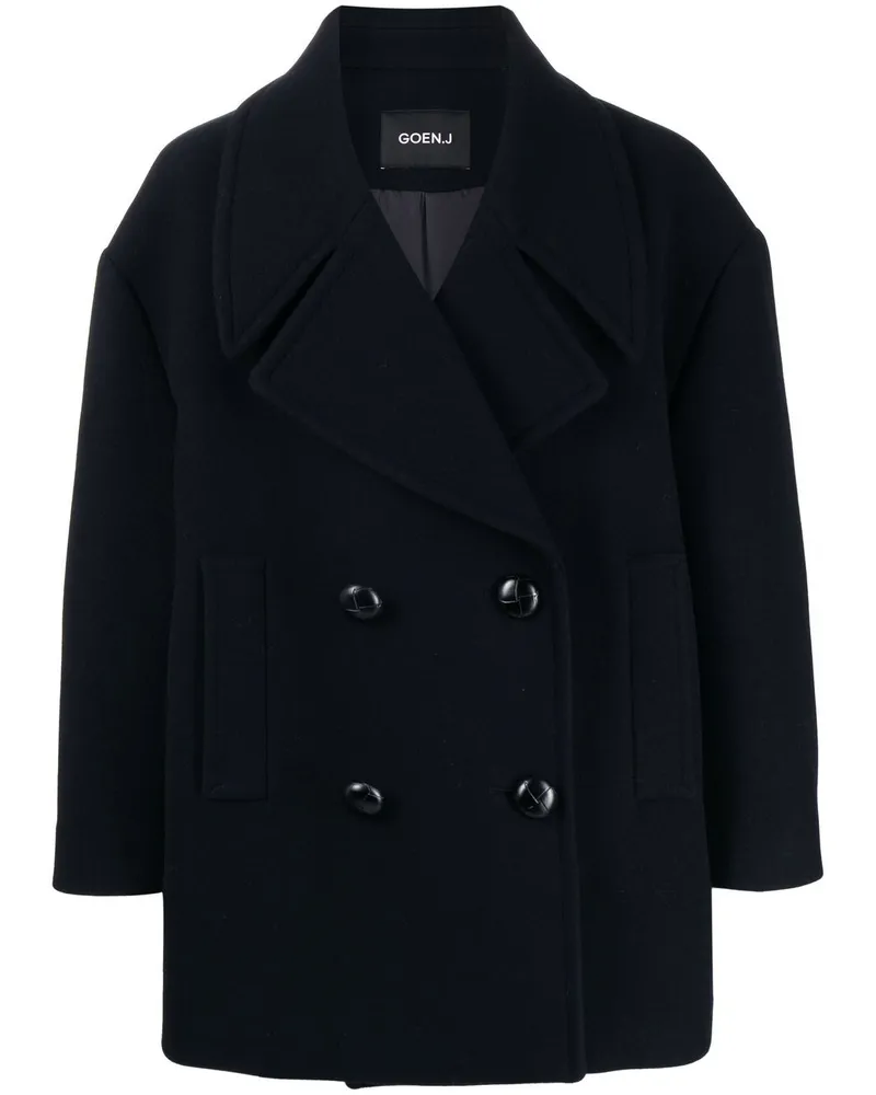 GOEN.J Klassische Cabanjacke - Blau Blau