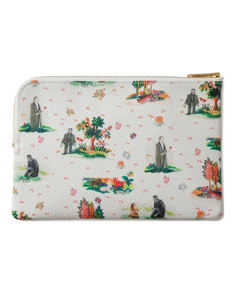 Undercover Clutch mit Blumen-Print - Weiß Weiß