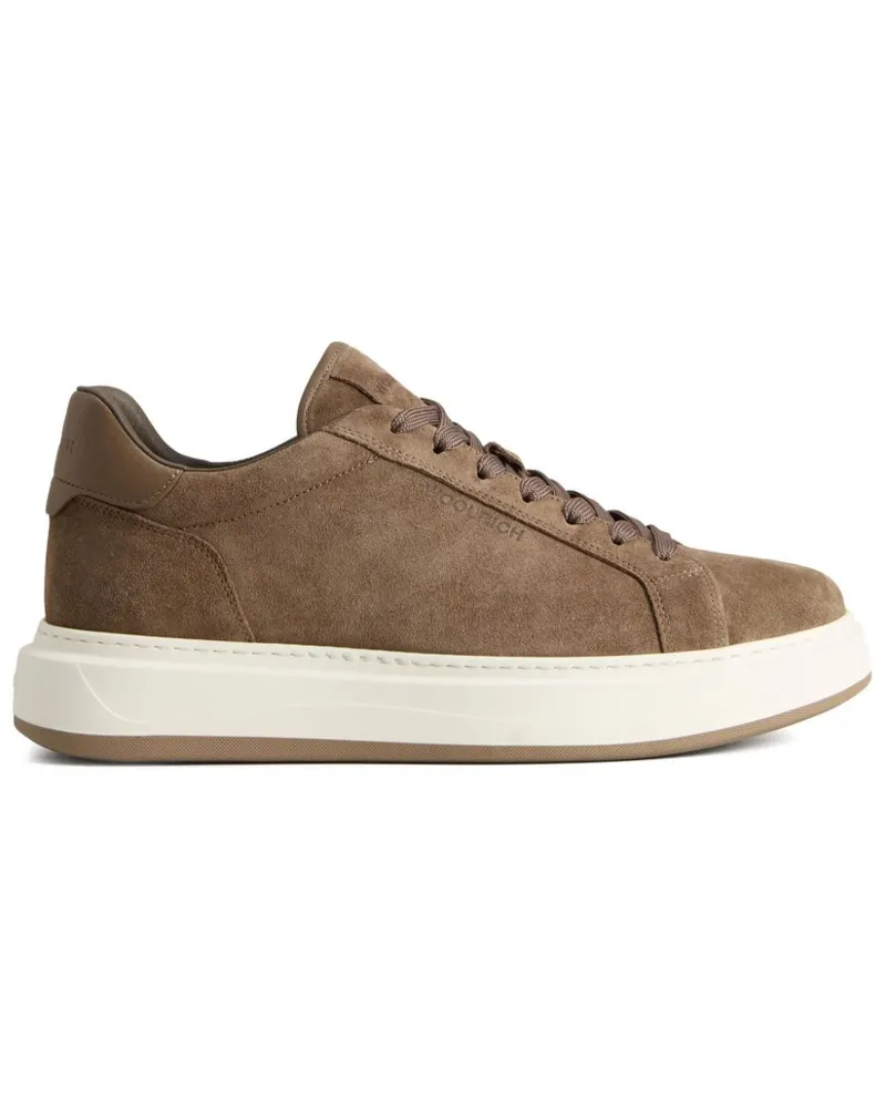 Woolrich Sneakers mit runder Kappe Braun