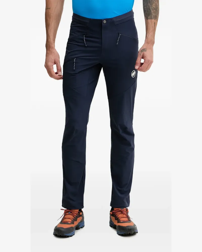 Mammut Aenergy Light logo-print panelled trousers - Blau Blau
