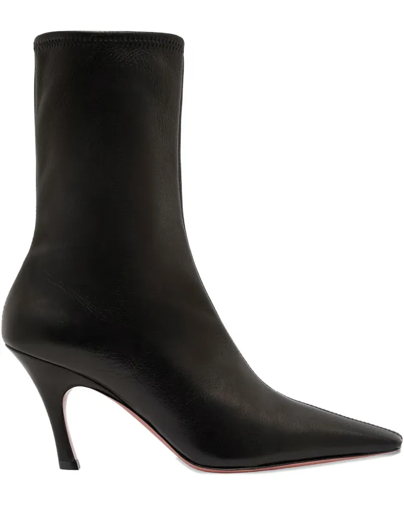 Amina Muaddi 80mm Jamie pointed-toe ankle boots - Schwarz Schwarz