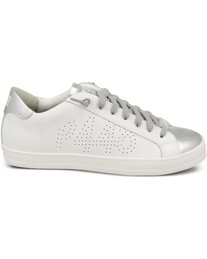 P448 Perforierte John Sneakers - Weiß Weiß