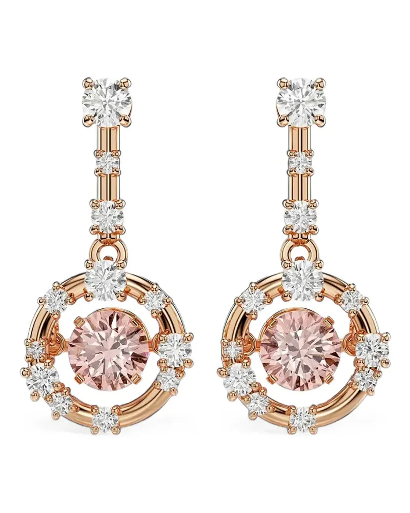 Swarovski crystal-embellished drop earrings - Rosa Rosa