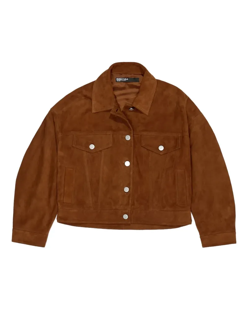 BIMBA Y LOLA Jacke aus Wildleder - Braun Braun