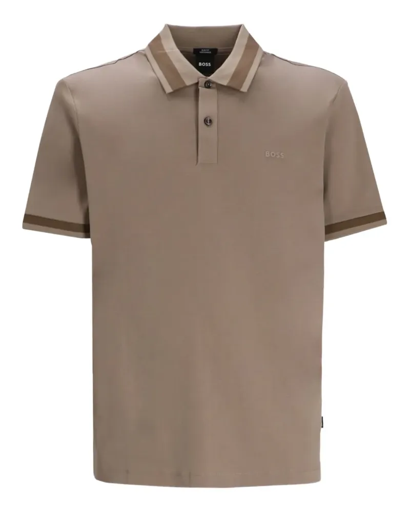 HUGO BOSS Poloshirt mit Logo - Braun Braun