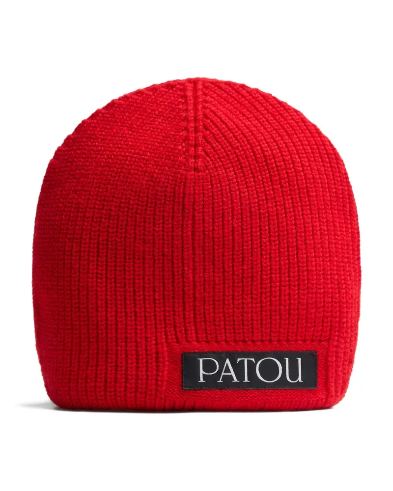 Patou Beanie mit Logo-Detail - Rot Rot